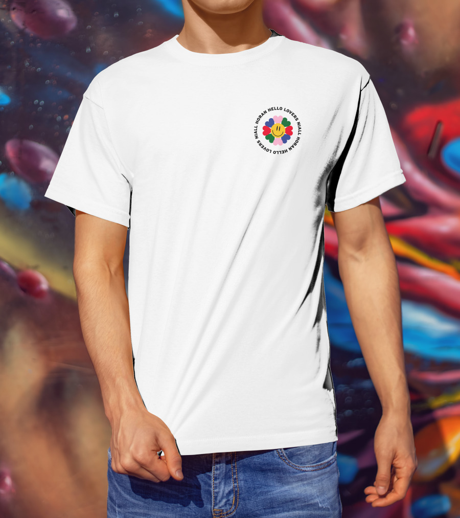 Lewis Capaldi Wearing Hello Lovers Niall Horan Smiley Flower T-Shirt