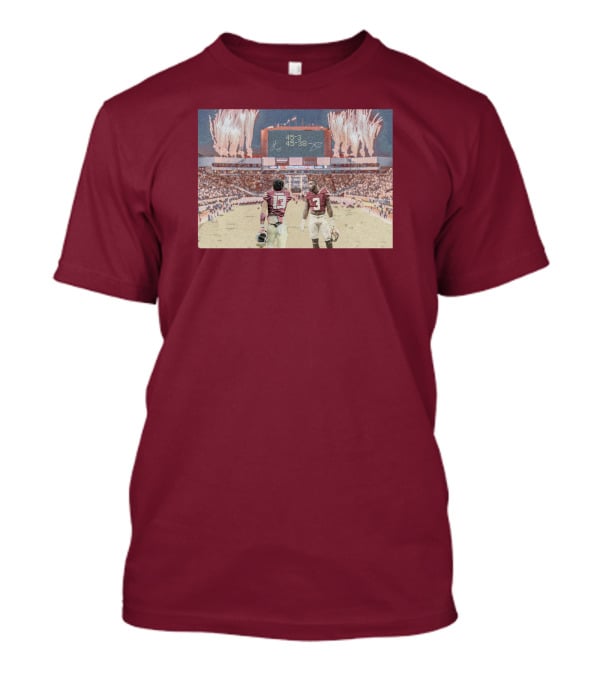 Treybenson3 State Champs 15-3 45-38 Collab Wht T-Shirt