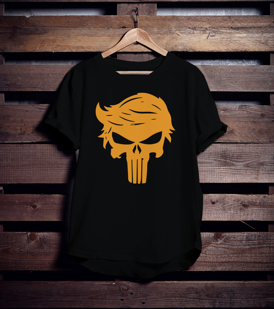 Orange Man Bad Punisher Skull T-Shirt