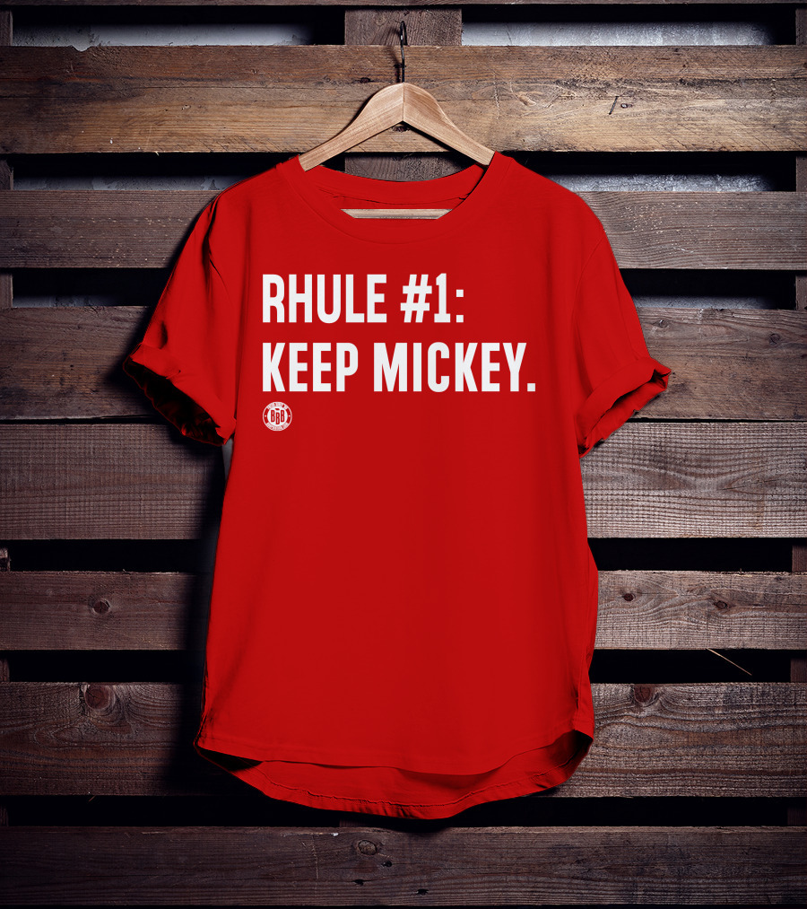 RHULE #1 KEEP MICKEY Red BBR T-Shirt