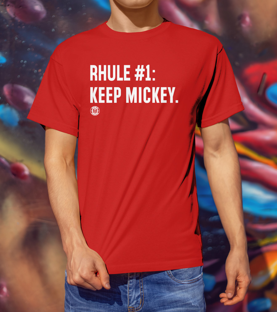 RHULE #1 KEEP MICKEY Red BBR T-Shirt