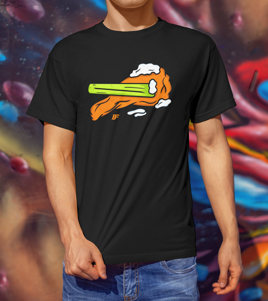 Buffalo Fanatics Wingsup Chicken Wing Celery #Wingsup T-Shirt