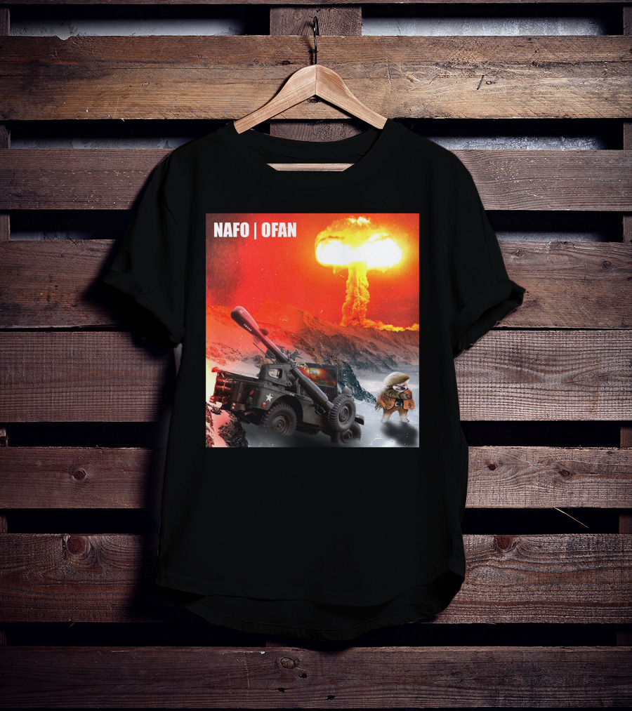NAFO OFAN Crockett Rocket Explosion Scene T-Shirt
