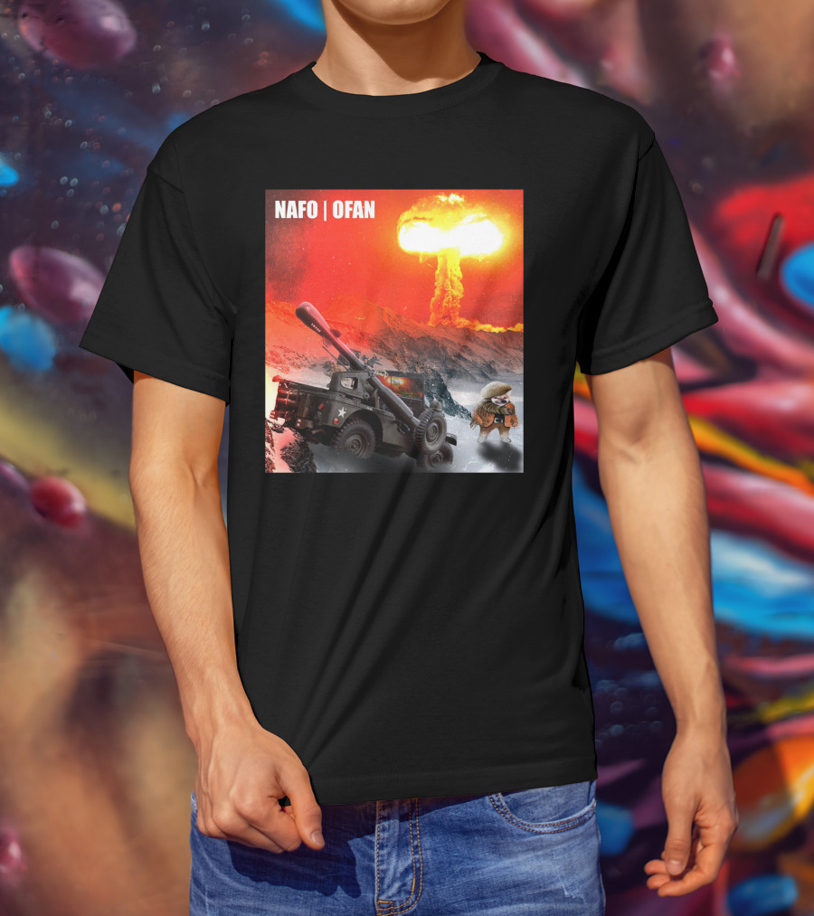 NAFO OFAN Crockett Rocket Explosion Scene T-Shirt