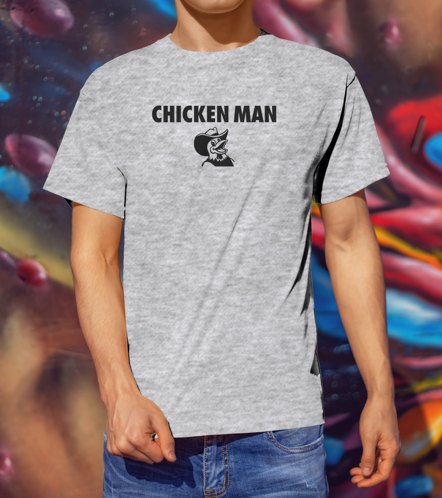 CHICKEN MAN Tydebo24 Cowboy Hat Rooster T-Shirt