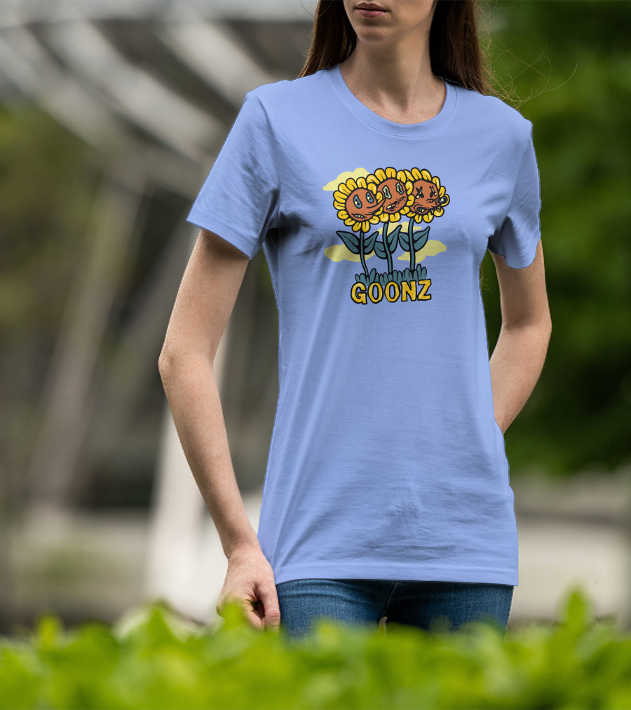 Cryptoon Goonz Flower Goonz Sunflower Faces T-Shirt