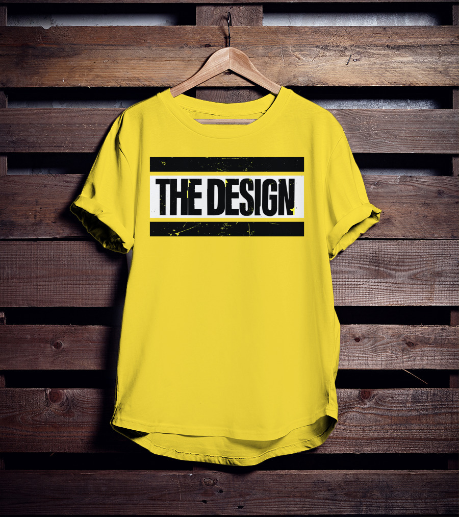 THE DESIGN Deaner Bold Yellow Background T-Shirt