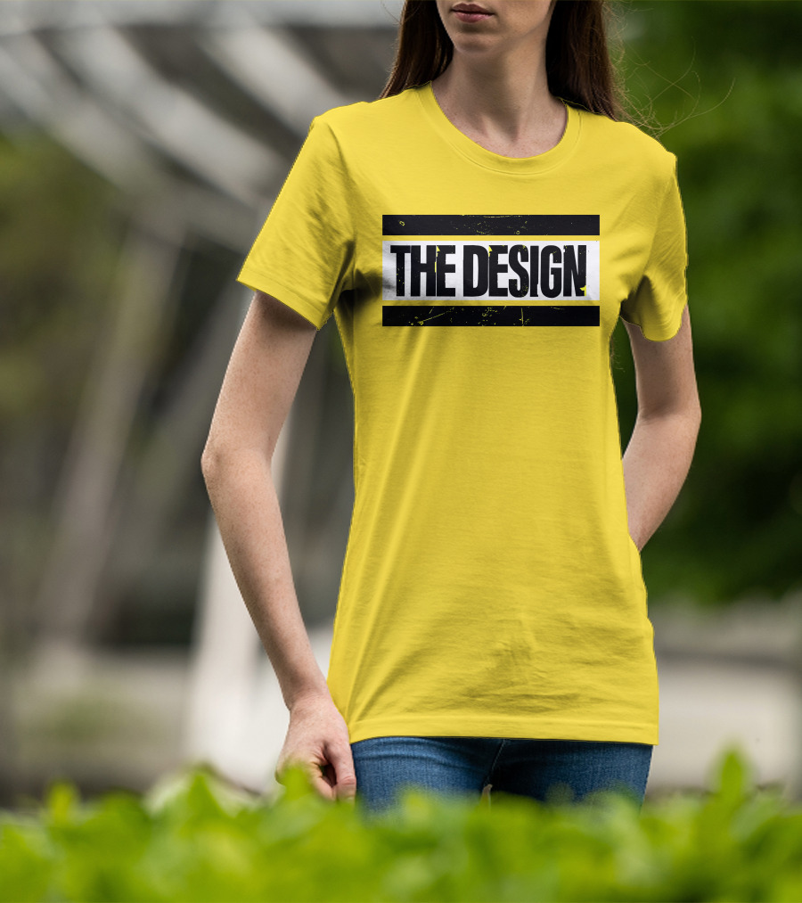 THE DESIGN Deaner Bold Yellow Background T-Shirt