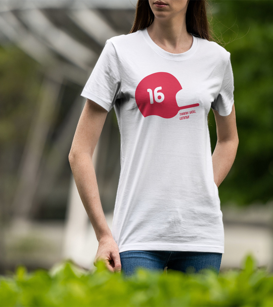 16 Thank You Lenny Football Helmet T-Shirt