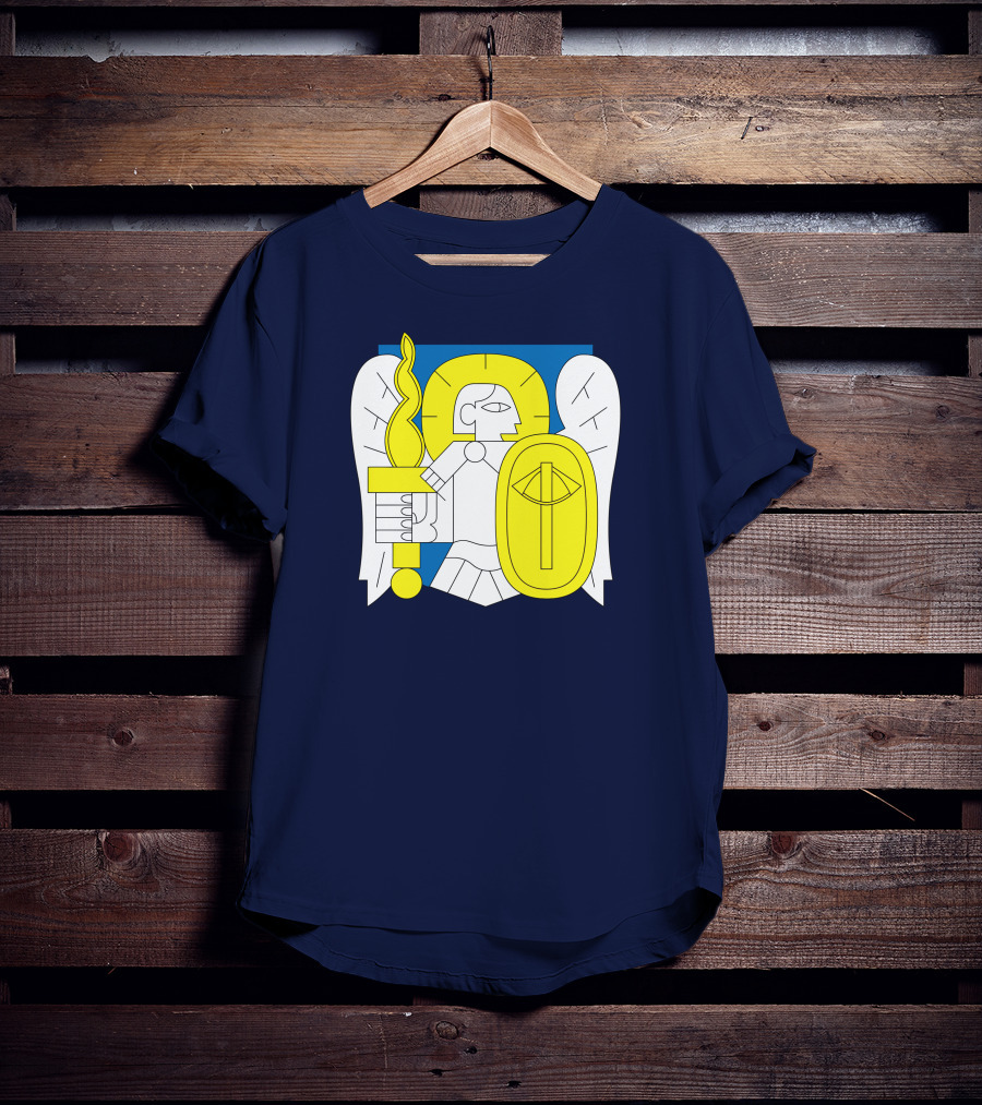 Saint Javelin Archangel Icon Kyiv Merch T-Shirt