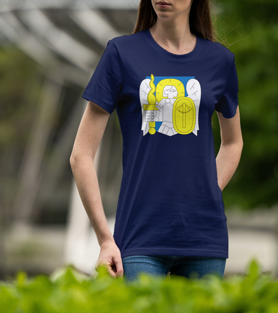 Saint Javelin Archangel Icon Kyiv Merch T-Shirt