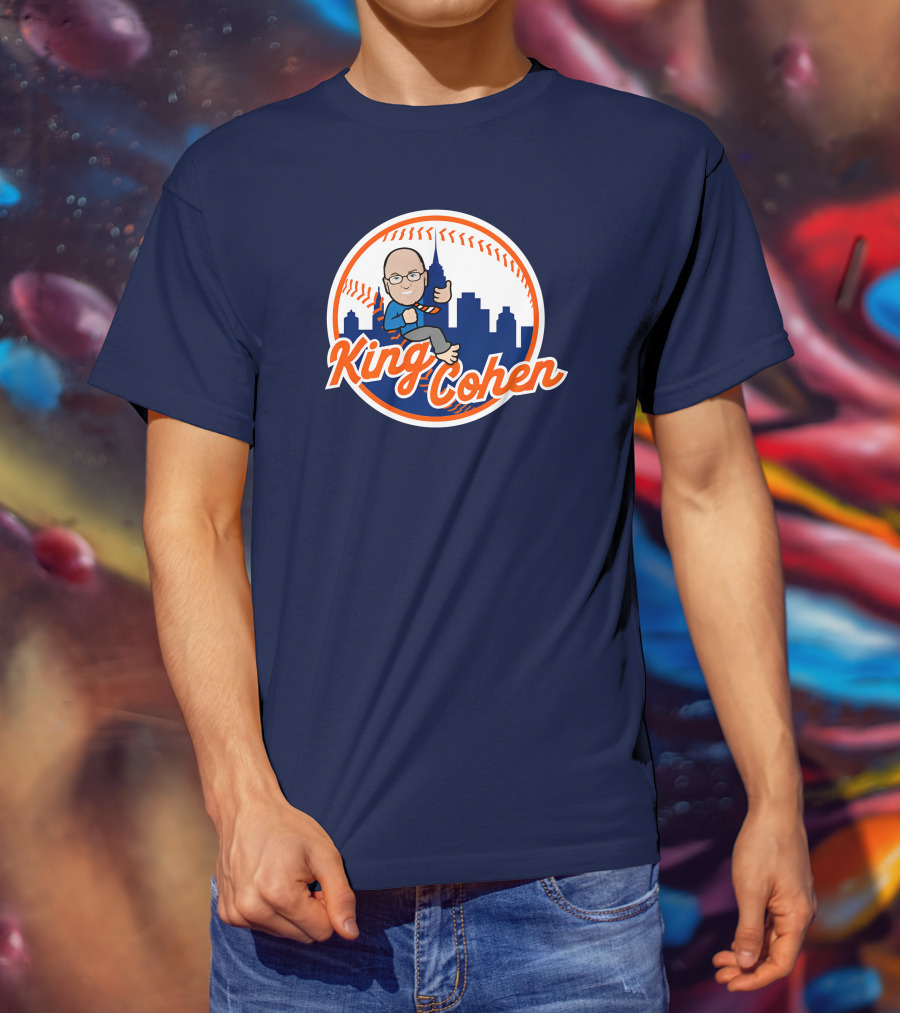 Jomboy Media Store King Cohen New York Baseball Icon Skyline T-Shirt