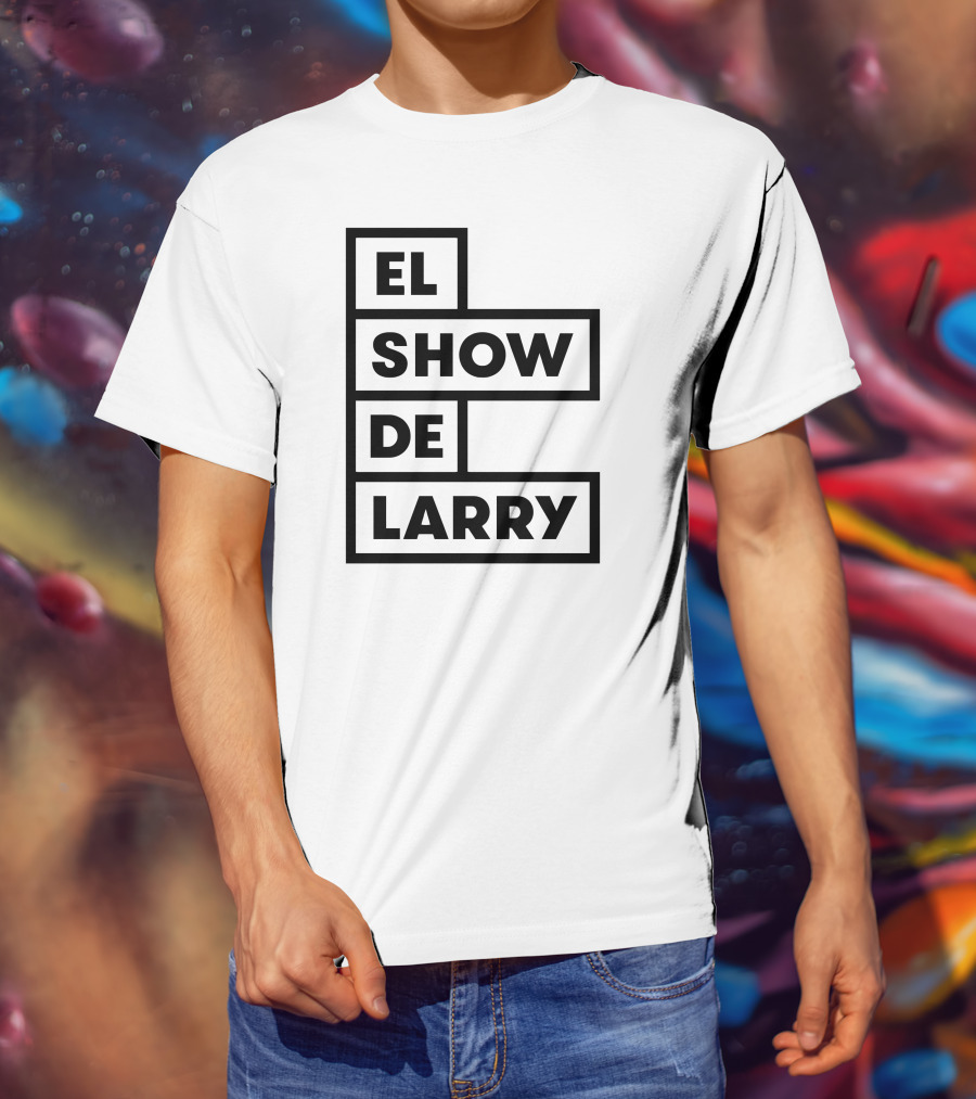 El Show De Larry Retro Block Lettering T-Shirt