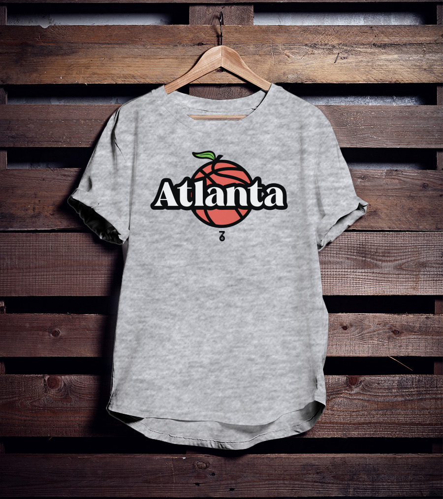 Seven Six Merch Atlanta Peach Basketball T-Shirt