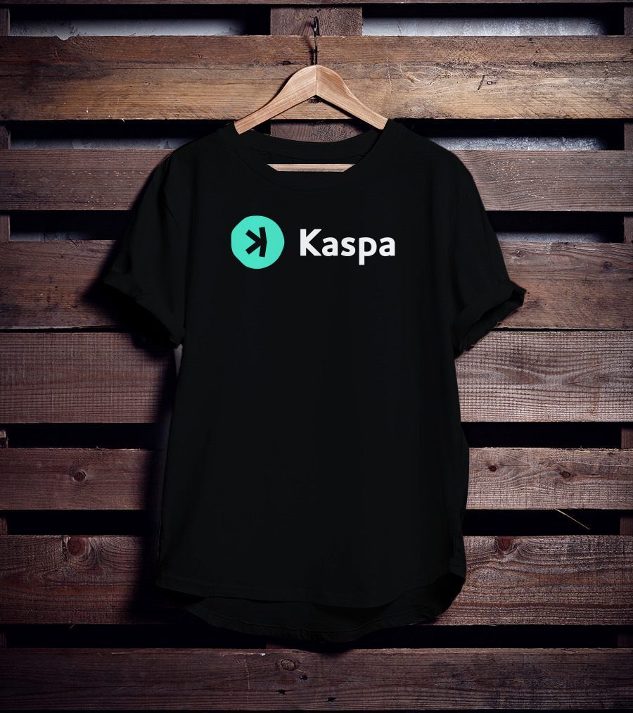 Kaspacurrency Kaspa Logo With Iconic T-Shirt