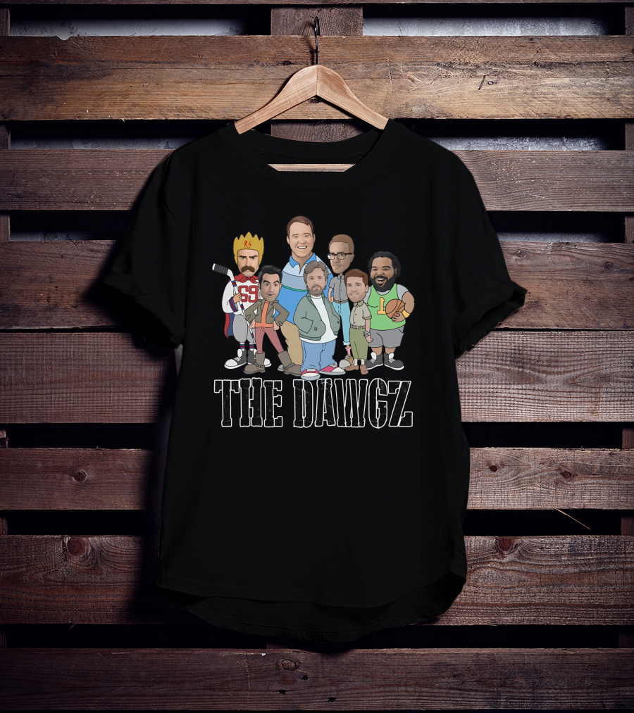 The Dawgz Comedy Crew Characters With Sports And Royalty Elements T-Shirt