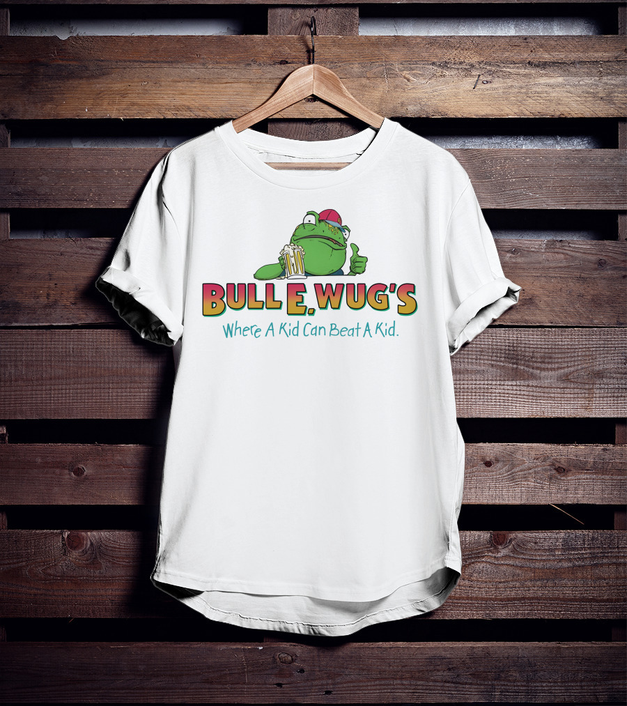 Bulle Wug's Beer Drinking Frog Where A Kid Can Beat A Kid T-Shirt