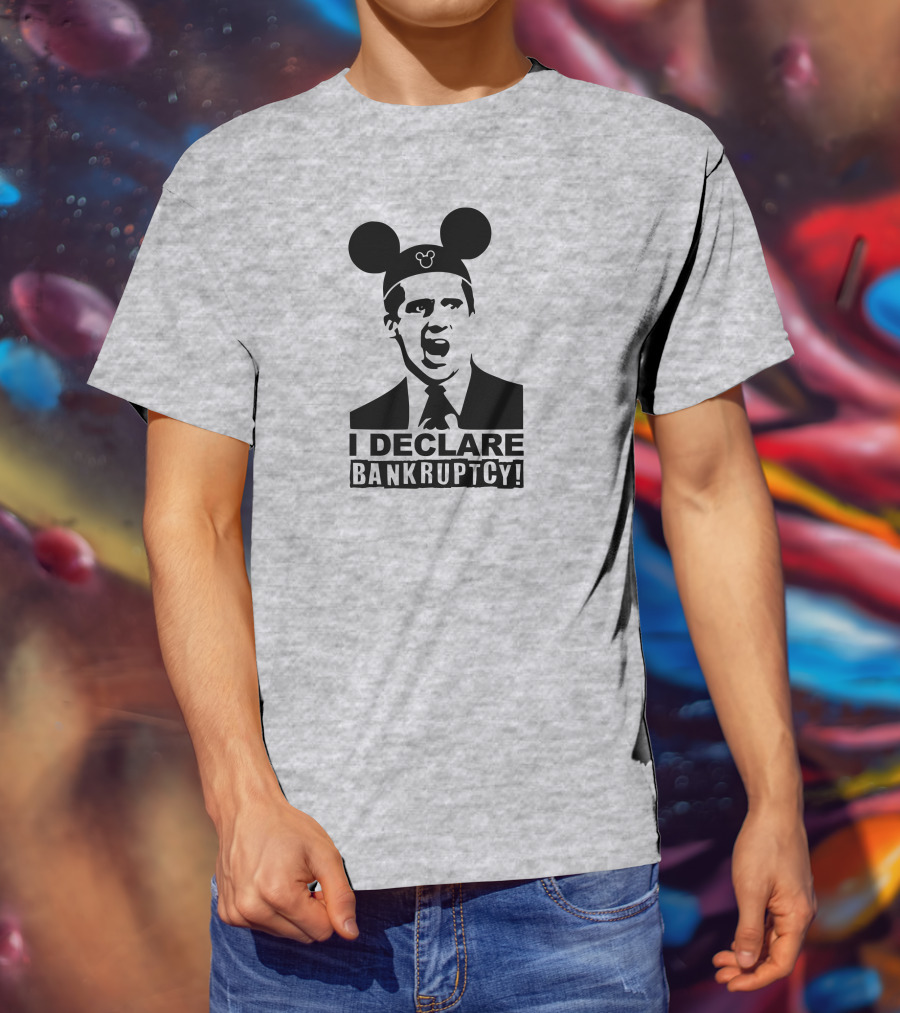 Michael Scott I Declare Bankruptcy Mickey Ears T-Shirt