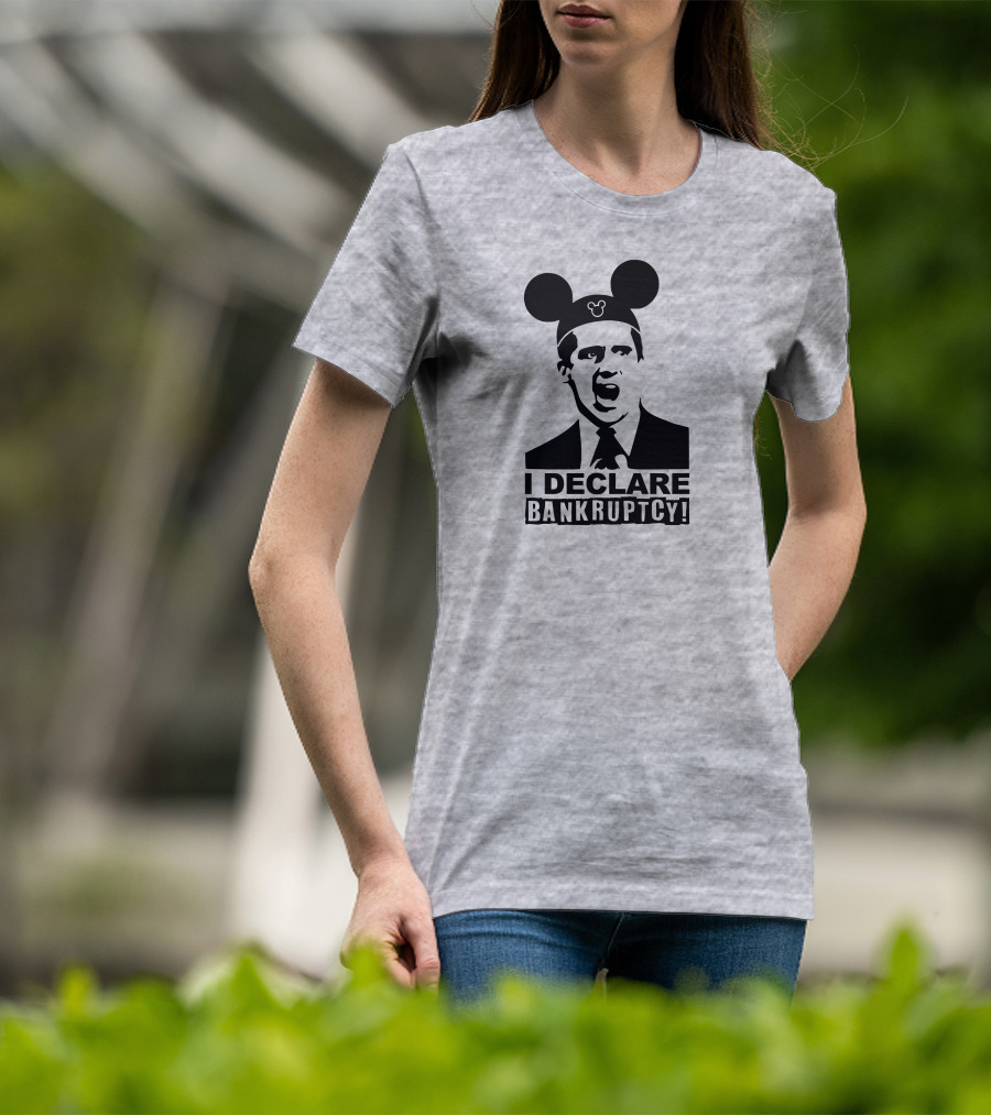Michael Scott I Declare Bankruptcy Mickey Ears T-Shirt
