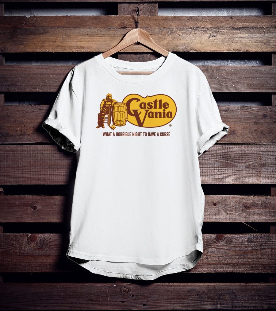 Castlevania What A Horrible Night To Have A Curse Barrel Icon Character T-Shirt