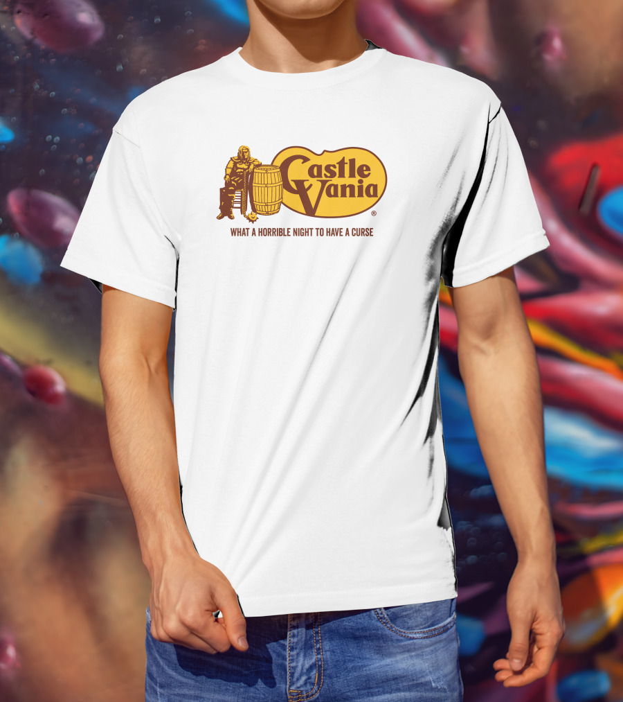 Castlevania What A Horrible Night To Have A Curse Barrel Icon Character T-Shirt