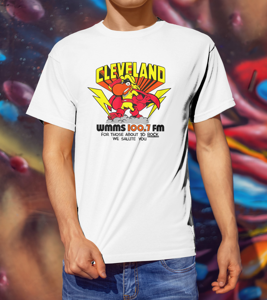 Cleveland WMMS 100.7 FM For Those About To Rock We Salute You T-Shirt