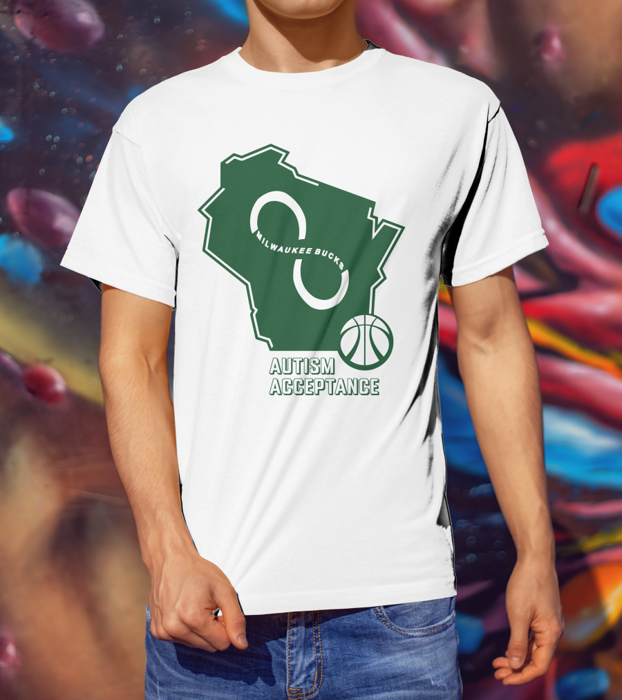Aj Green Milwaukee Bucks Autism Acceptance T-Shirt