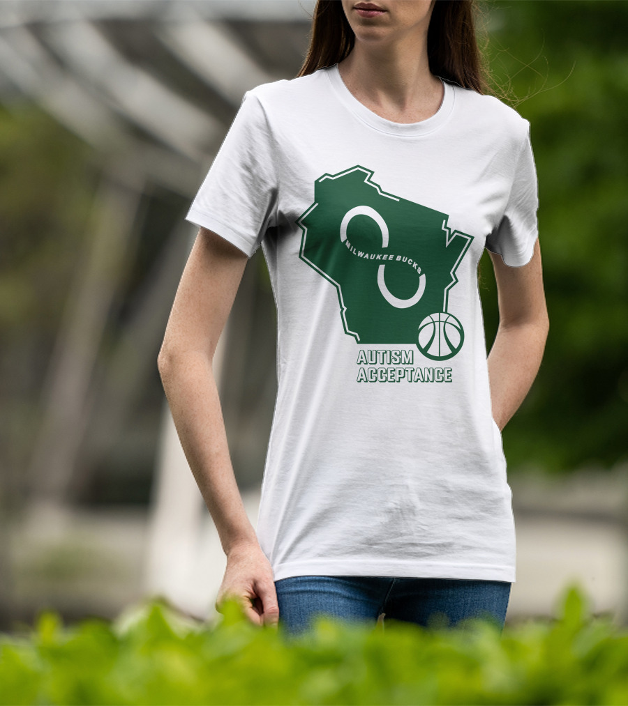 Aj Green Milwaukee Bucks Autism Acceptance T-Shirt