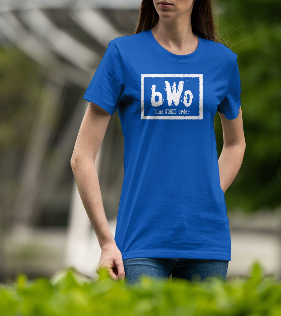 BWo Blue World Order Wrestling Inspired T-Shirt