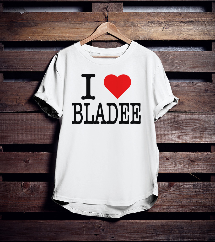 I Love Bladee Heart Symbol Fandom T-Shirt