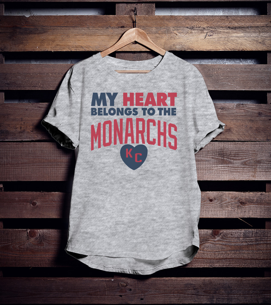 My Heart Belongs To The Monarchs KC T-Shirt