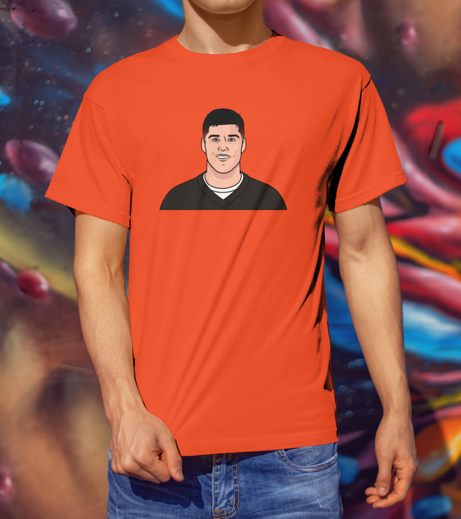 Mason Rudolph Illustrated Portrait On T-Shirt