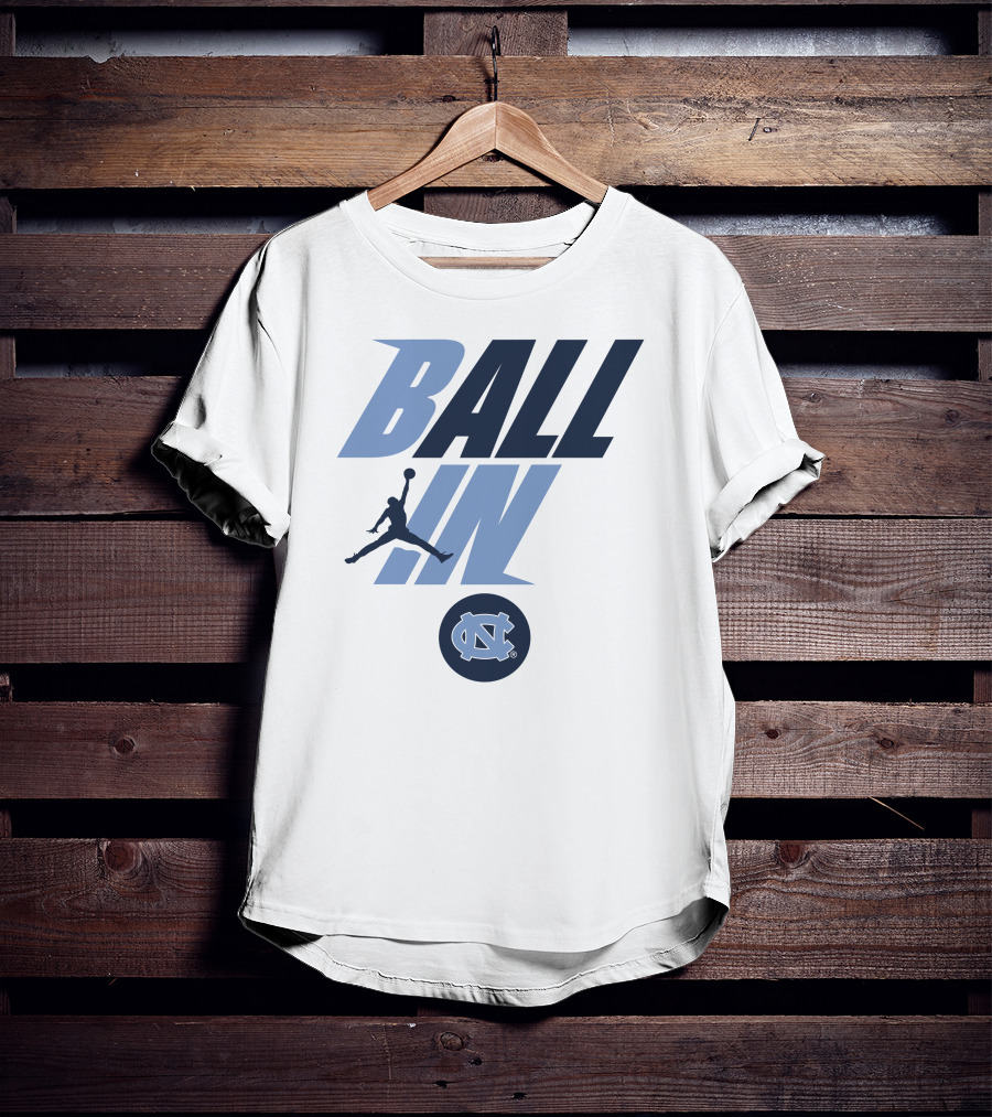 Goheels Shop Jordan Brand North Carolina Tar Heels Ball In Jumpman T-Shirt