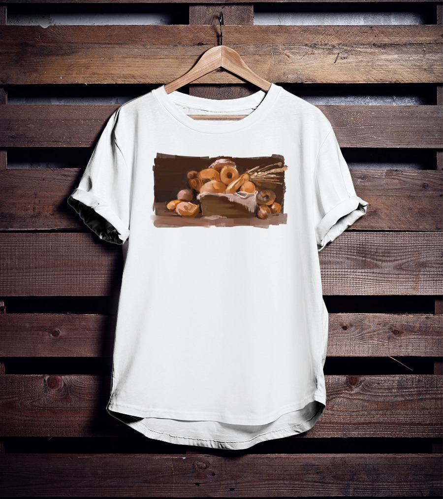 Wolfy The Witch Merchandise Bread Basket T-Shirt
