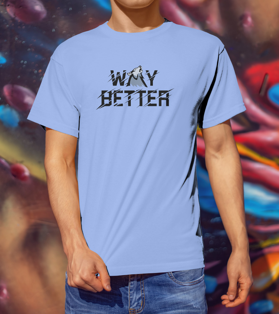 Way Better Wolf Stream Elements Merch Viss T-Shirt