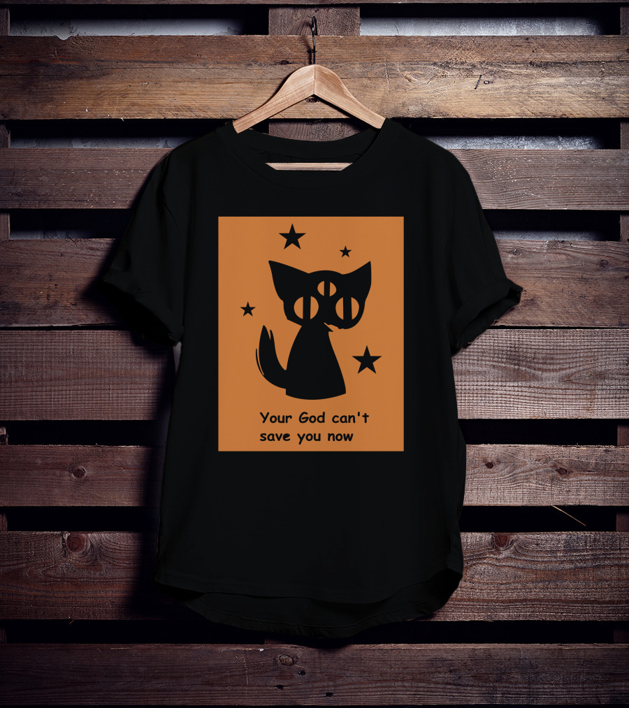 Rex Your God Can't Save You Now Three-Eyed Cat And Stars T-Shirt