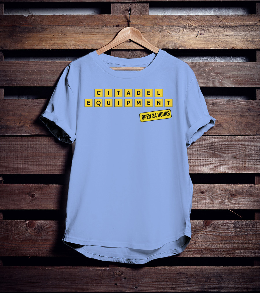 Citadel Equipment Open 24 Hours Kevin Yeager T-Shirt