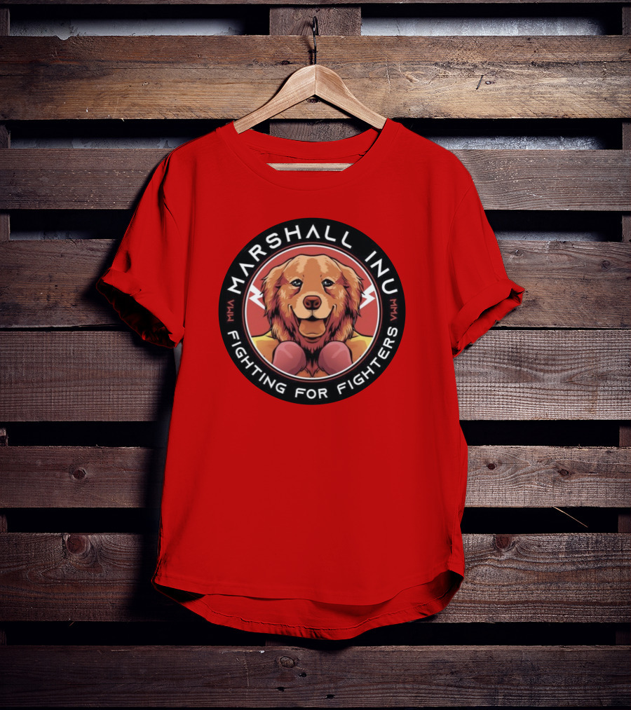 Marshall Inu Mma Fighting For Fighters T-Shirt