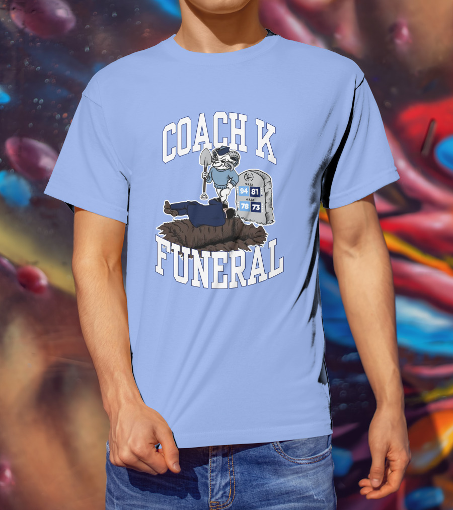Coach K Funeral Barstoolbigcat March Game Dates Tombstone T-Shirt