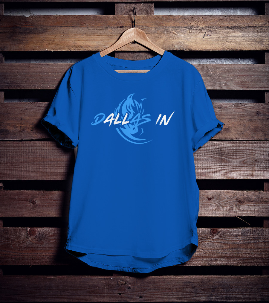Dallas In Mavericks Flame Blue T-Shirt