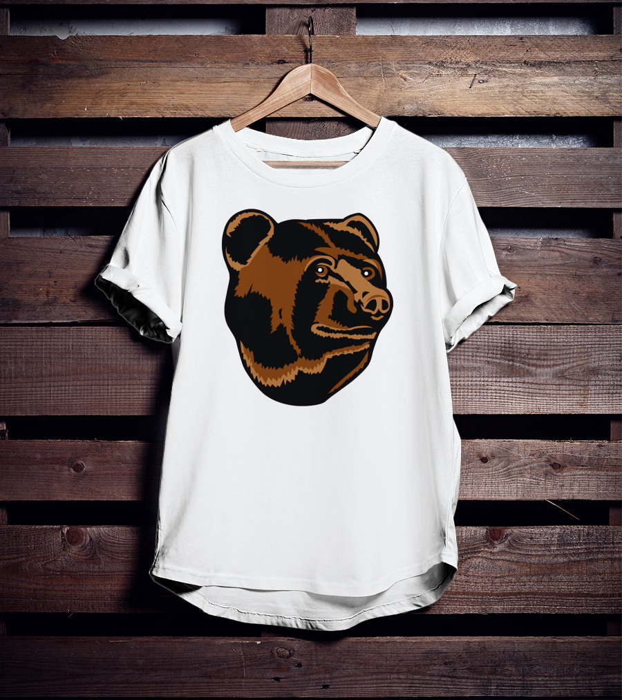 Boston Bruins Logo Bear Head T-Shirt