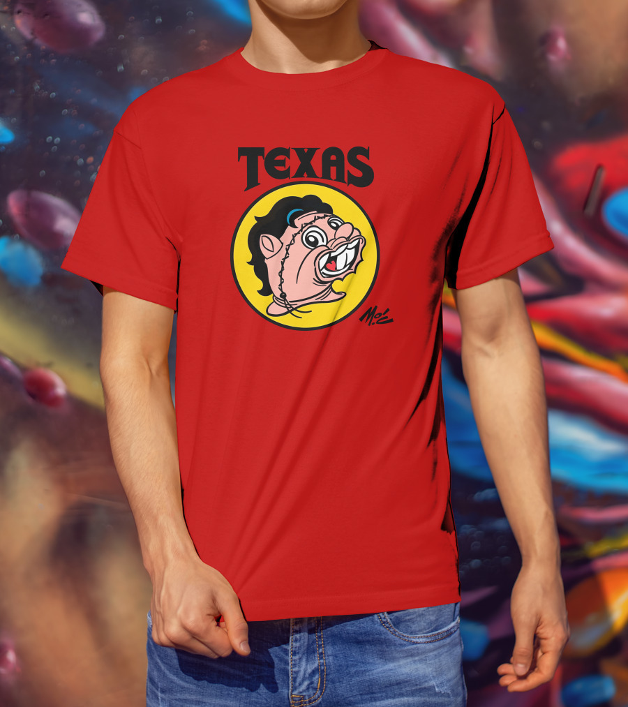 Texas Moc Heather Buckley Mo'e Cartoon T-Shirt