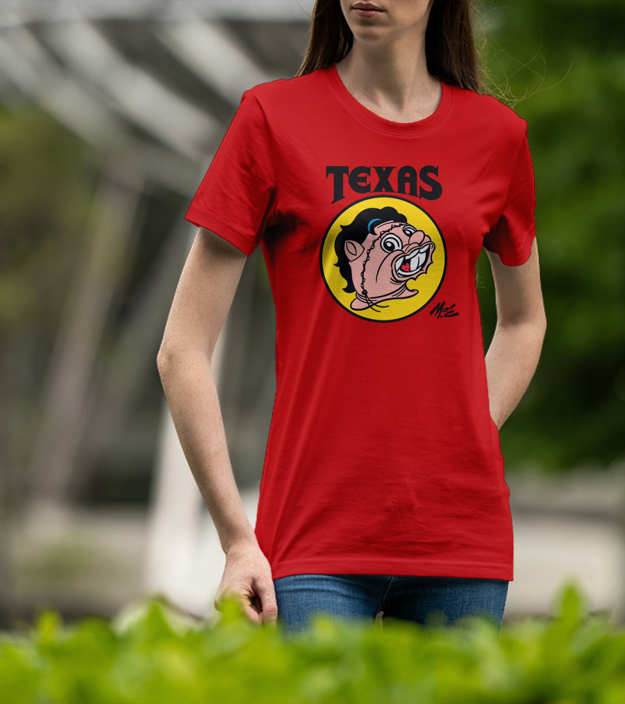 Texas Moc Heather Buckley Mo'e Cartoon T-Shirt