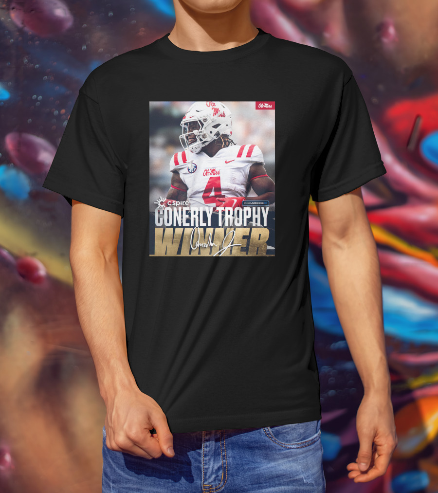 C Spire Conerly Trophy Winner Ole Miss Quinshon Judkins T-Shirt