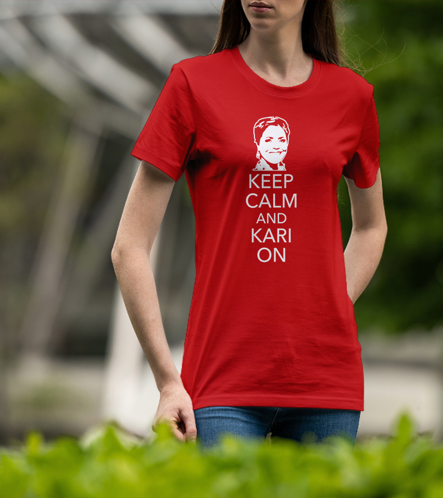 Patriottakes Keep Calm And Kari On Iconic Phrase T-Shirt