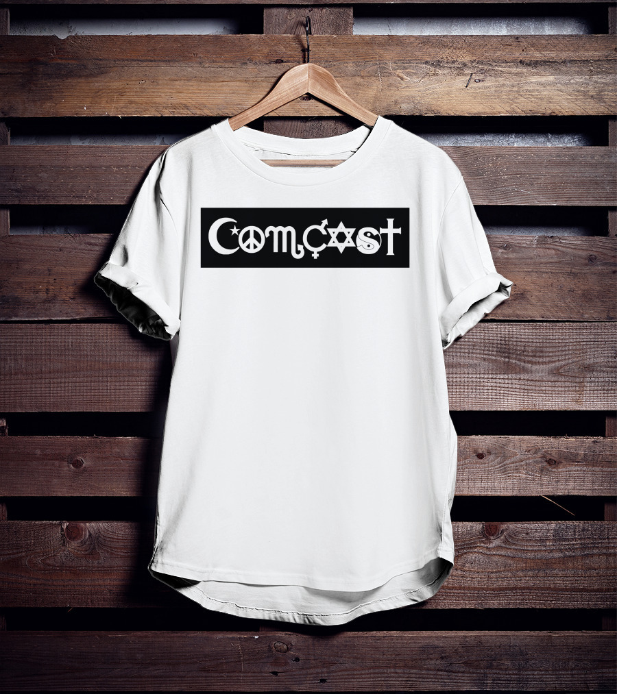 Comcast Peace Coexist Bumper Sticker T-Shirt