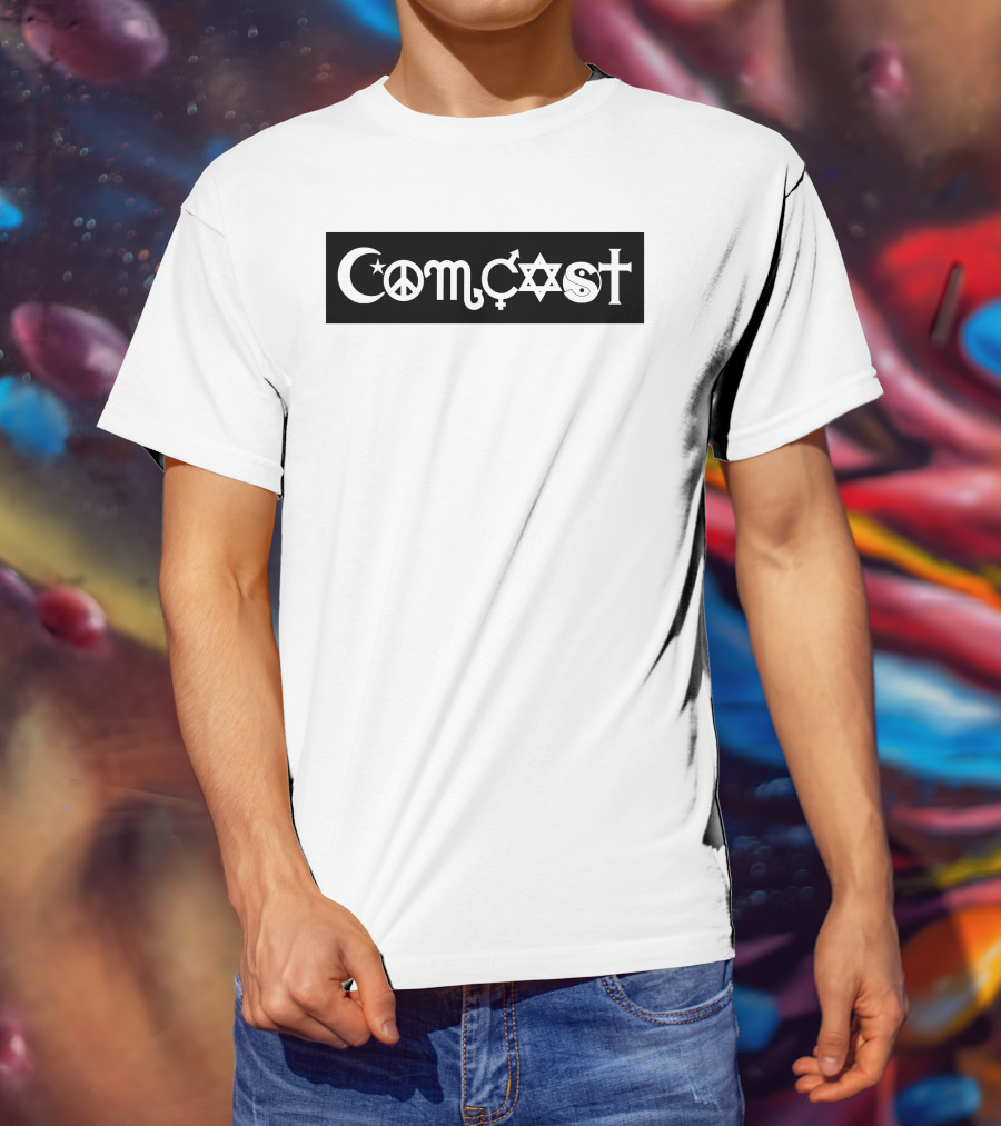 Comcast Peace Coexist Bumper Sticker T-Shirt