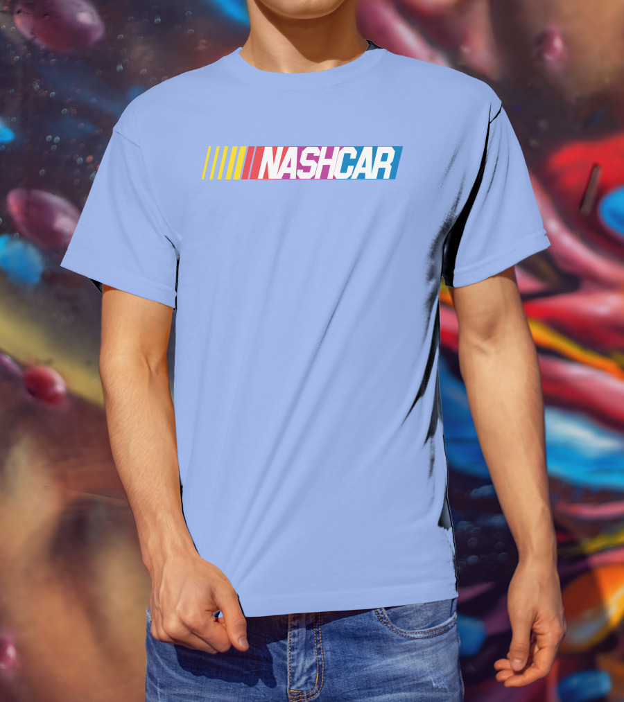 Wobovan Mitchell Nashcar Racing Strip T-Shirt