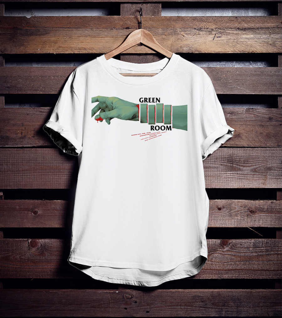 Green Room Severed Green Hand With Dripping Blood T-Shirt