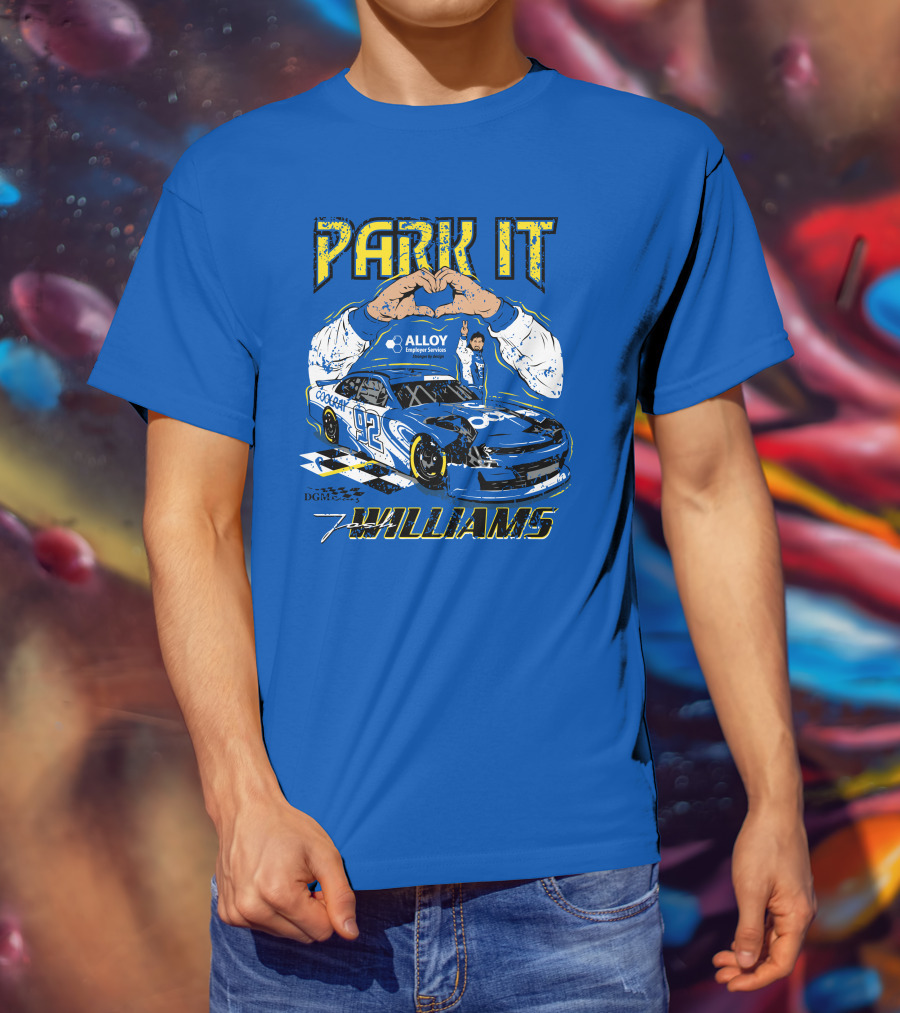 Park It Josh Williams Alloy Employer Services Race Car 92 Williams T-Shirt